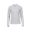 Polo stretch manches longues femme