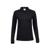 Polo stretch manches longues femme