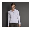 Polo stretch manches longues femme