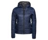 Doudoune capuche crossover femme