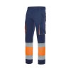 Pantalon multipoches bicolore haute visibilité