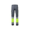 Pantalon multipoches bicolore haute visibilité