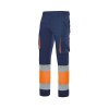 Pantalon multipoches bicolore haute visibilité