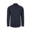 Chemise à manches longues à col mao