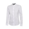 Chemise à manches longues à col mao