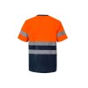 T-shirt technique bicolore haute visibilité