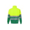 Sweat col zippé haute visibilité