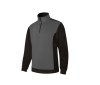 Sweat bicolore col zippé