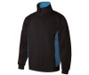 Sweat bicolore col zippé