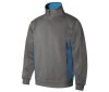 Sweat bicolore col zippé
