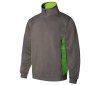 Sweat bicolore col zippé