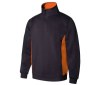 Sweat bicolore col zippé