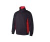 Sweat bicolore col zippé