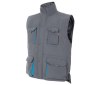 Gilet matelassé bicolore multipoches
