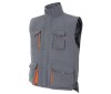 Gilet matelassé bicolore multipoches