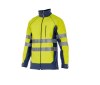 Blouson softshell bicolore haute visibilité