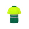 Polo bicolore manches courtes haute visibilité