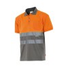 Polo bicolore manches courtes haute visibilité