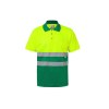 Polo bicolore manches courtes haute visibilité