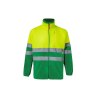 Veste polaire bicolore haute visibilité