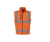 Bodywarmer softshell haute visibilité