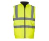Bodywarmer réversible haute visibilité