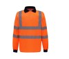 Polo manches longues haute visibilité