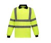 Polo manches longues haute visibilité