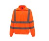 Sweat col zippé haute visibilité