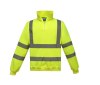 Sweat col zippé haute visibilité