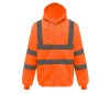 Sweat capuche zippé haute visibilité
