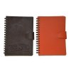 Bloc-notes A6 à spirales en cuir recyclé