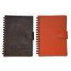 Bloc-notes A5 à spirales en cuir recyclé