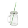 Mason jar 40 cl avec paille (+Sticker jet d'encre SJ11)