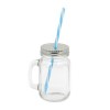 Mason jar 40 cl avec paille (+Sticker jet d'encre SJ11)
