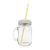 Mason jar 40 cl avec paille (+Sticker jet d'encre SJ11)