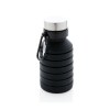 Bouteille en silicone pliable étanche avec couvercle