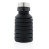 Bouteille en silicone pliable étanche avec couvercle