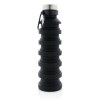 Bouteille en silicone pliable étanche avec couvercle