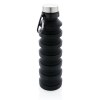 Bouteille en silicone pliable étanche avec couvercle