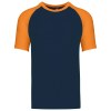 Baseball > T-shirt bicolore manches courtes
