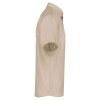 Chemise popeline polycoton manches courtes entretien facile homme