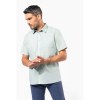 Chemise popeline polycoton manches courtes entretien facile homme