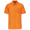 Chemise popeline polycoton manches courtes entretien facile homme