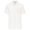 Chemise popeline polycoton manches courtes entretien facile homme