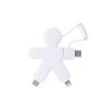 Buddy Cable - Câble de charge multi-connecteurs Double entrée Type-C & USB