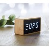 MIRI CLOCK - Réveil LED boîtier en bambou