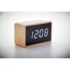 MIRI CLOCK - Réveil LED boîtier en bambou