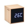MARA CLOCK - Réveil LED boîtier en bambou