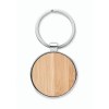 BALLARAT - Porte-clés rond métal bambou